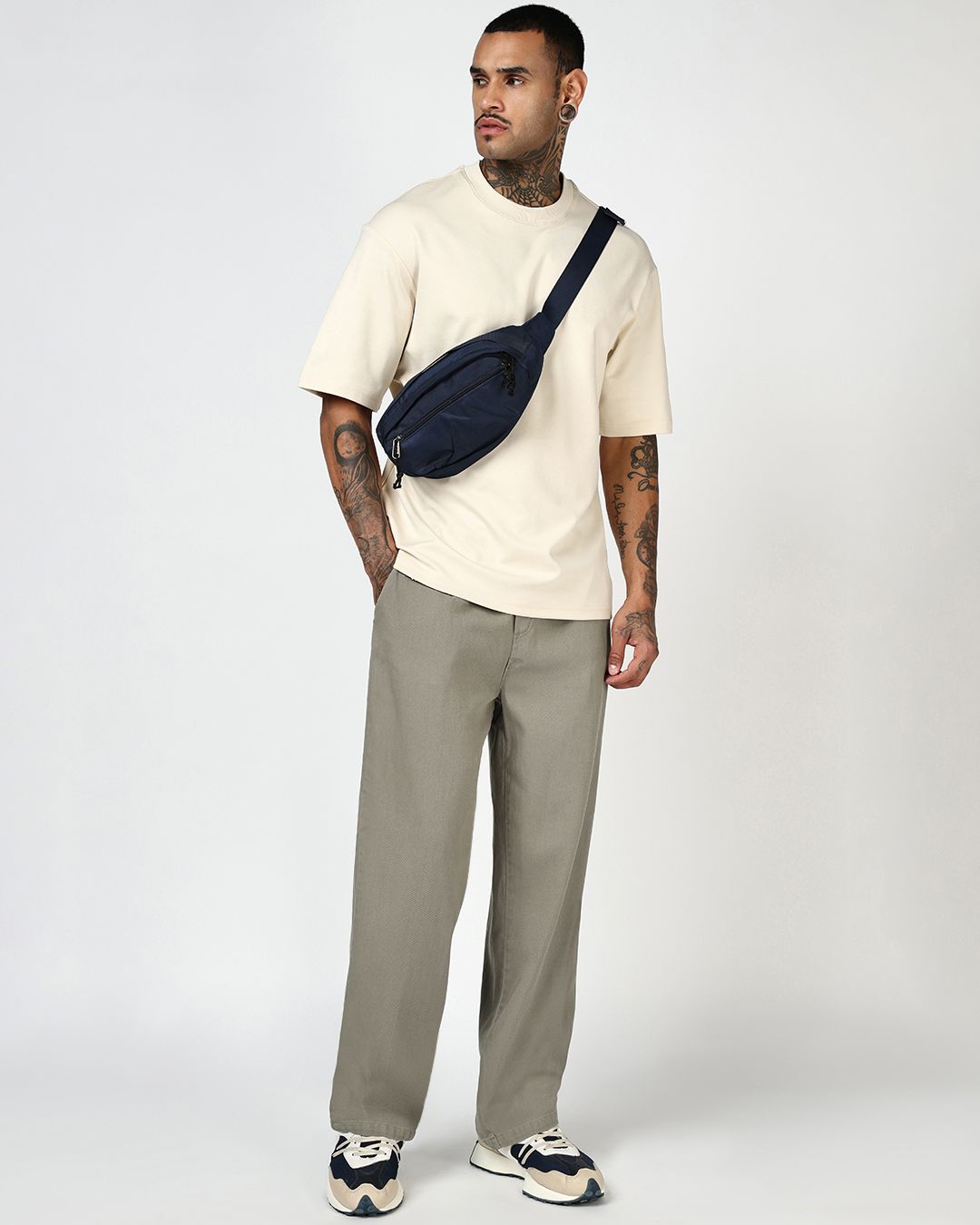 Men's Sage Green Casual Pants - Image 4